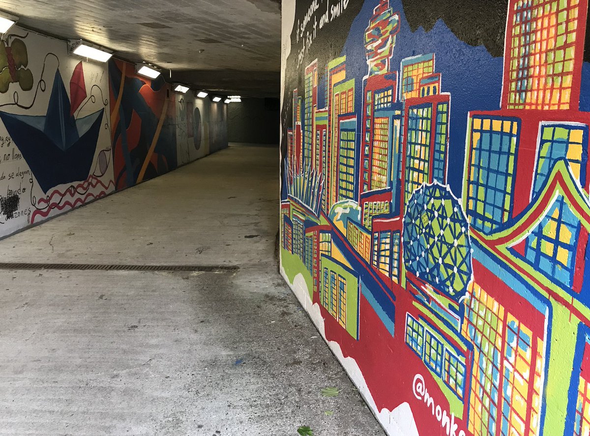 6. GRANVILLE LOOP PARK- Interesting use of space around the bridge that doesn't quite come together!- Mural in the tunnel is nice; lighting has improved - Fun brutalism inspired pond- Playground has seen better days- Good for tennis, average for everything else