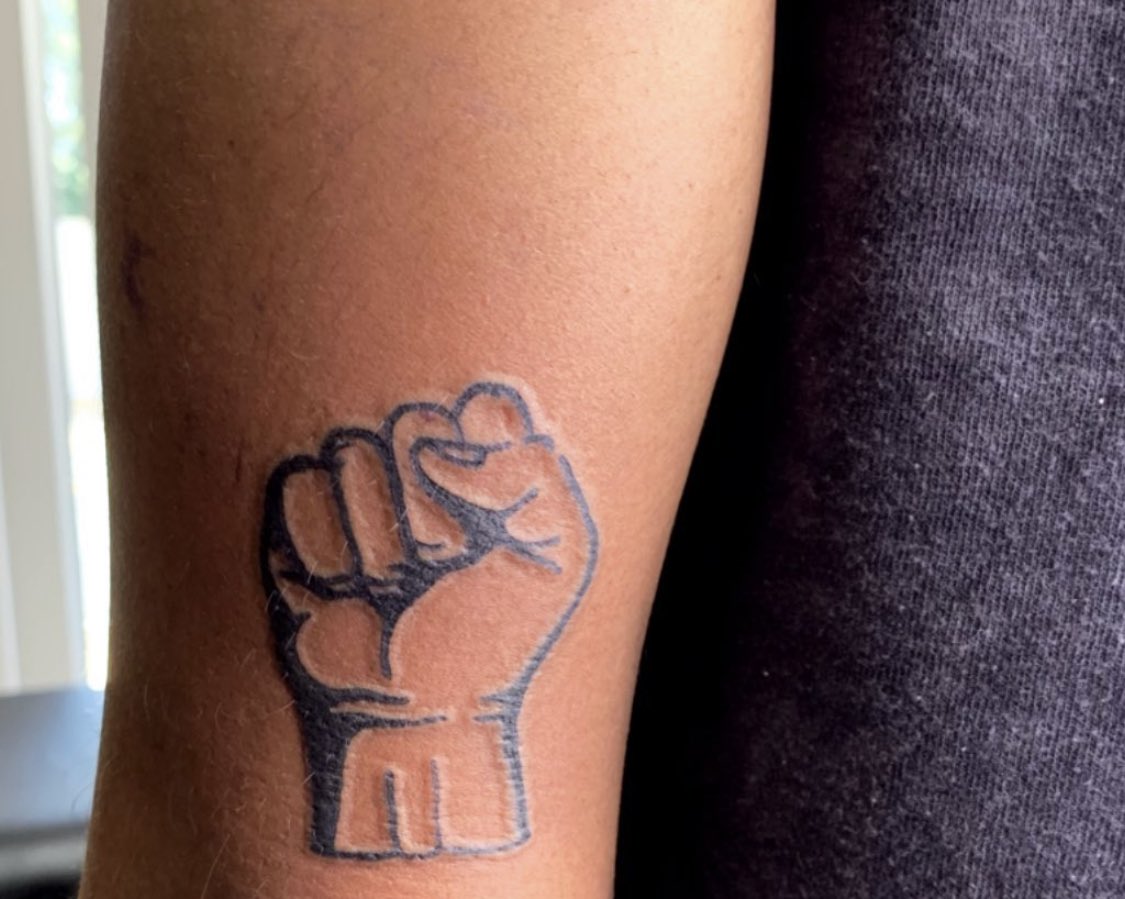 Black Power Fist Tattoo Gifts  Merchandise for Sale  Redbubble