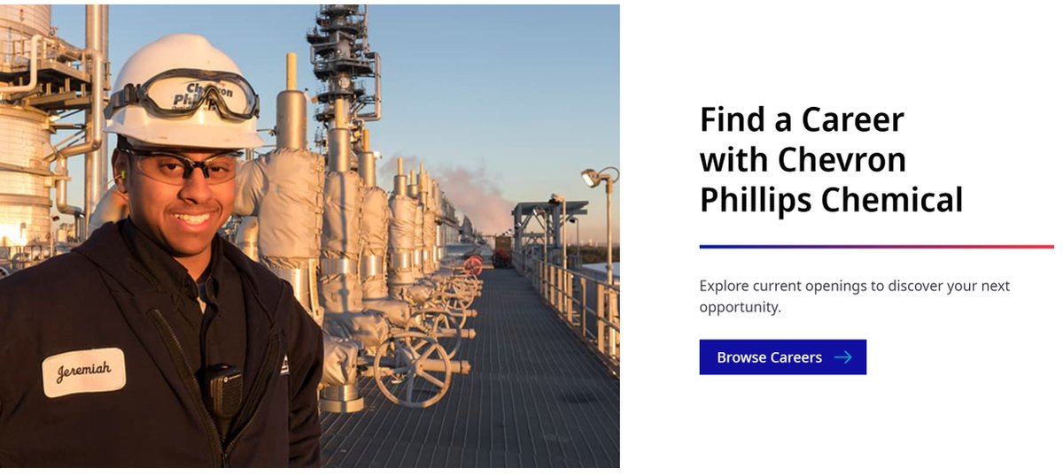 chevronphillips's tweet photo. Start your one of a kind career for a company with a one of a kind culture. #workatcpchem https://t.co/3PVL7aTnJh https://t.co/cfXNE4zCBb