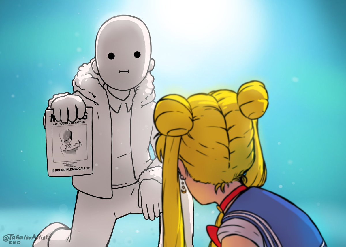 TahaTheArtist's tweet photo. u's log: Day 394 of Search: I met a celebrity recently who seems to be finding her way back to the spotlight. I asked if she knew T but she didn't really respond. I think she was in the middle of something.

#FindTaha #WheresT #SearchForTheArtist #MoonLady #SailorMoonReDraw https://t.co/PYbuek4Yt7