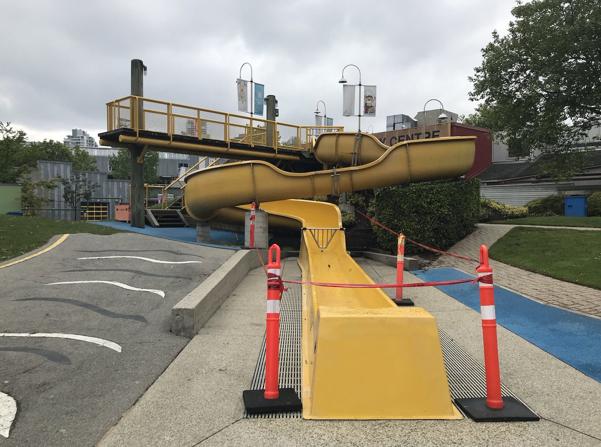 3. GRANVILLE ISLAND WATER PARK- A quarter of our points system is "would kids enjoy this?" and hecking yes they would- Unique water features, good use of space, decent non-water playground equipment- For parents, a pretty good spot to half watch their kids from, not much else