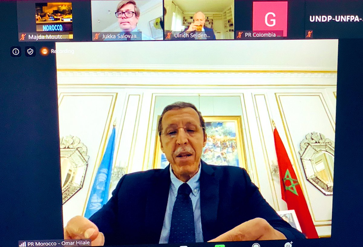 Morocco_UN's tweet photo. #Hilale, on behalf of African Members of @UNICEFboard: We need to redouble &intensify our efforts for children, not only for them to survive but also to thrive. More financial &human resources should be mobilized bearing in mind that we are in the last #Decade_of_Action of #SDGs https://t.co/8nN7iHLbVC