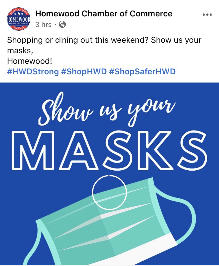 DrEllenEaton's tweet photo. @SonyaHeathMD and I told our city’s leadership that masks are essential but needed to become “popular” too. And our city listened 💪🏻 . Excited to share the #showusyourmask campaign sponsored by #HWD chamber of commerce. #shopsafer https://t.co/82MhwP576a