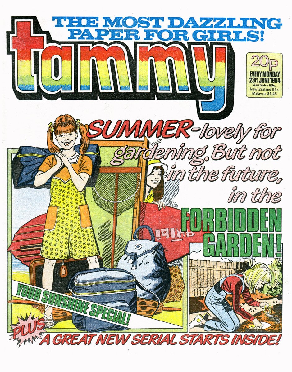 Monday 23 June 1984 seemed like a normal day. The latest issue of Tammy was out, with the latest instalment of The Forbidden Garden and the new Secret Sisters strip.But that was the last issue we would ever see!Today in pulp... whatever happened to Tammy?  #FridayThoughts