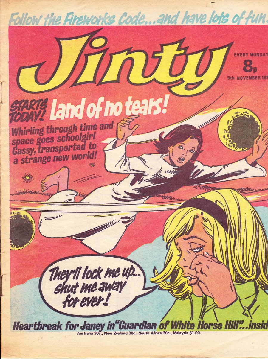 By the mid-1970s Tammy had not just reshaped the girls' comic scene through mergers, but by proving there was an appetite for tougher stories out there. Both Jinty (launched 1974) and Misty (launched 1978) rode this new wave of mystery and terror.Then the inevitable happened...