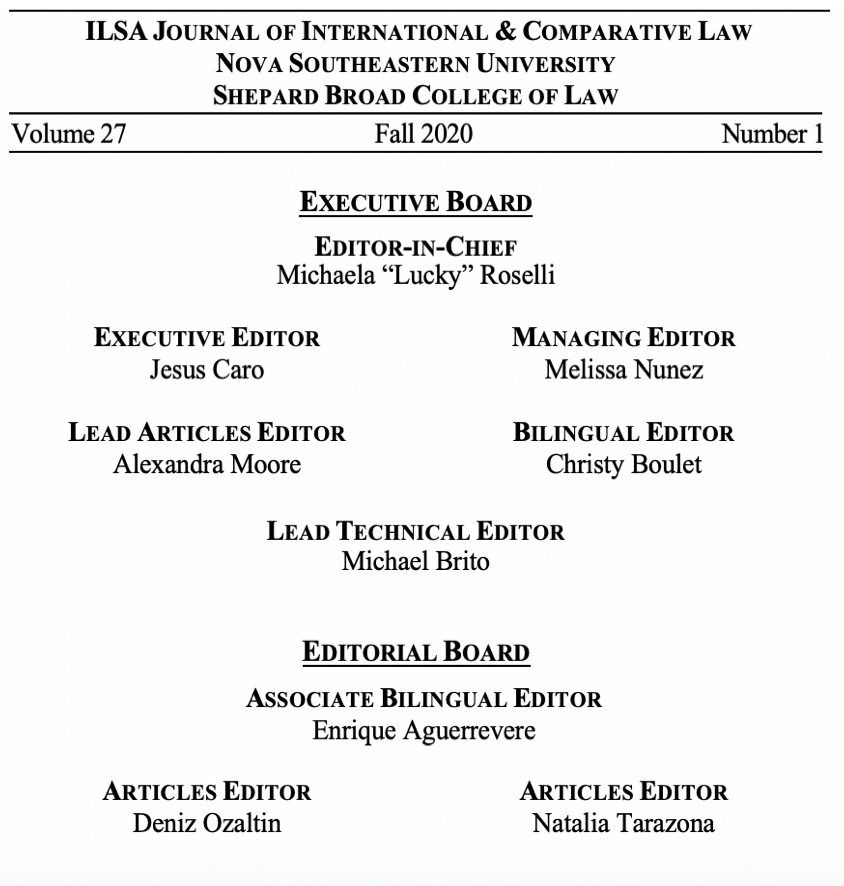ILSA_Journal's tweet image. Please join us in congratulating the 2020-2021 Executive Board!