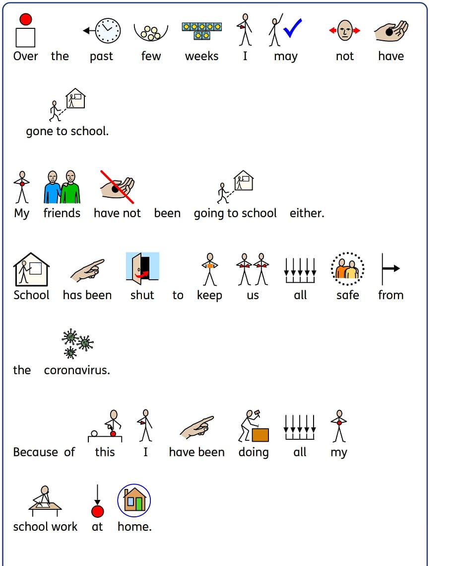 SenTalkCIC's tweet photo. We have prepared a Social Story to prepare children for the transition of going back to school next week. This may be very confusing and difficult and we hope this helps a little. #sentalk #socialstory #backtoschool https://t.co/4zRK9L5l6D
