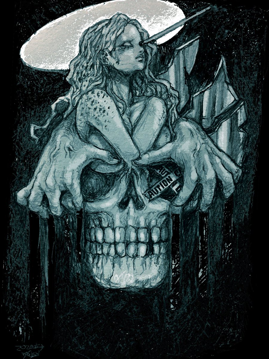 Oky_69's tweet photo. 2020/05 "unjust"
#illustration #illustrations #drawing #drawings #sketch #sketchbook #sketchbookdrawing #art #artwork #artworks #skull #dark #darkart #unjust #fml #sick #sickness #mayblue #mayblues #may2020 #black #blackandwhite https://t.co/LAnXHoDT4c