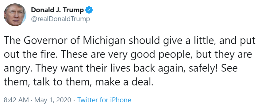 RepDonBeyer's tweet image. This is what a racist president looks like.