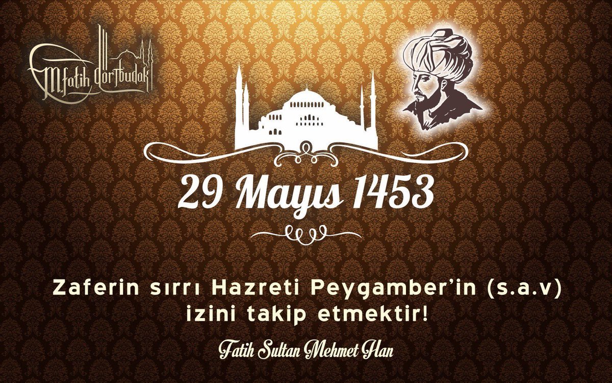 mf4budak's tweet photo. Fetihler ancak Peygamber Efendimiz'in (s.a.v) izini takip etmekle "Feth-i Mübin" olur!

O izi takip edip, o ruhu yaşayabilmek duasıyla, nice Feth-i Mübin'lere...

#29Mayıs1453 #İstanbul #Ayasofya https://t.co/APnObGauKA
