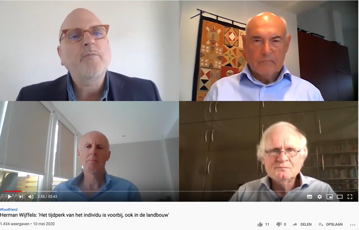 Wegens Corona zijn de debatten in 2020 online.
1e programma onderdeel over "Speelruimte voor veranderingen in het voedselsysteem" is een groot interview met <a href="/Herman_Wijffels/">Herman Wijffels</a>: youtu.be/5WCuqH58R_U.
Achtergrondinfo leest u op: foodlog.nl/artikel. De paneldiscussie volgt.