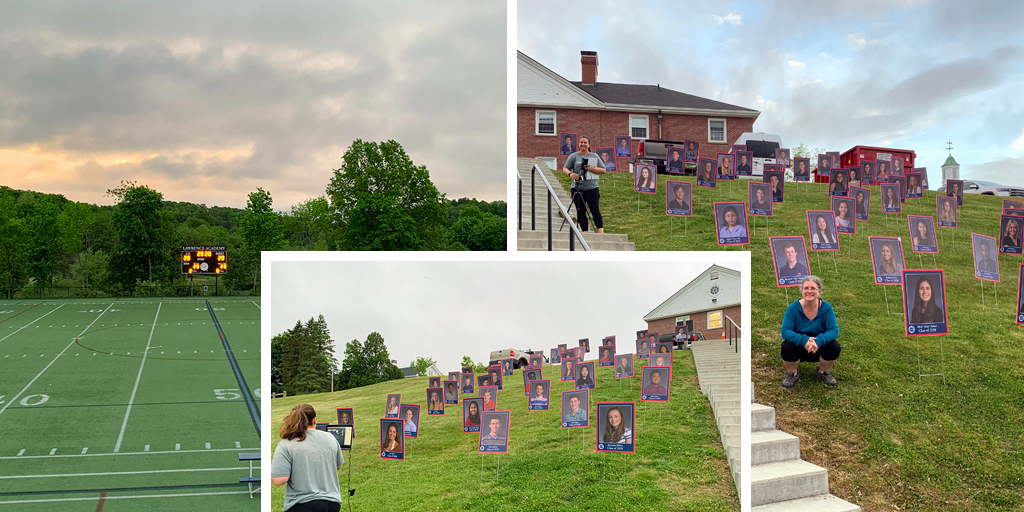 lawrenceacademy's tweet photo. #LASpartans2020: Great to see so many members of the #ClassOf2020 take part in the annual traditional senior #sunrise ☺️😁Today’s the day! Click here to watch Graduation: https://t.co/h4VqLciOUq #GoLASpartans #AlwaysASpartan #GrotonMA https://t.co/GJuXUJt2Pz