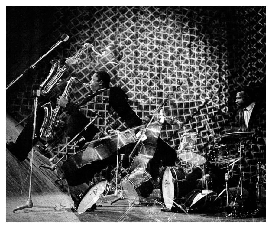 Flashback Friday: <a href="/JohnColtrane/">John Coltrane</a>, Elvin Jones, Jimmy Garrison and McCoy, 1962  

Photo by Roberto Polillo