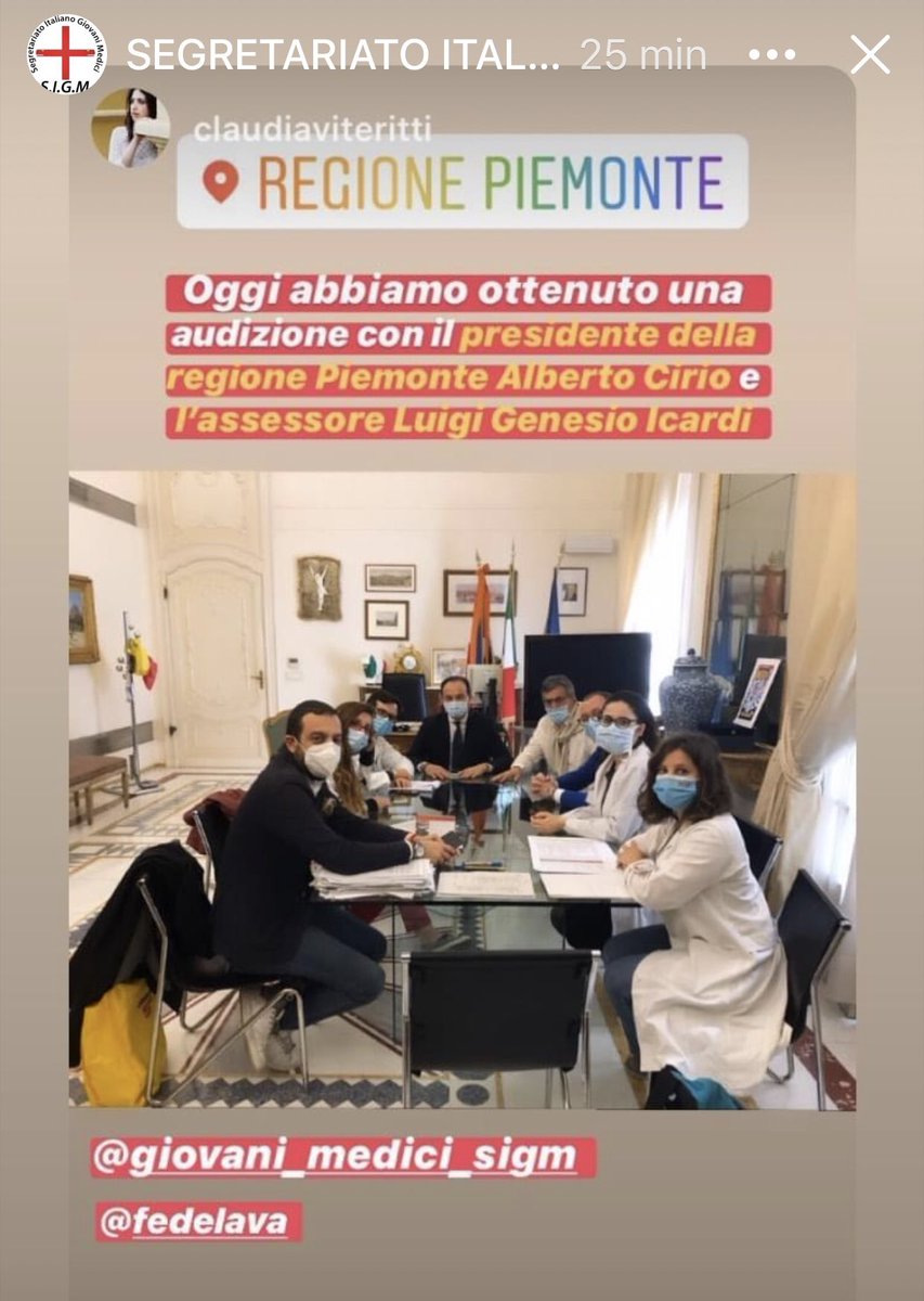 ❌29😷

A #Torino la manifestazione ha richiamato l’attenzione di <a href="/regionepiemonte/">Regione Piemonte</a> è una delegazione è stata ascoltata dal Presidente <a href="/Alberto_Cirio/">Alberto Cirio</a> e dall’assessore alla salute #Icardi 

#UnitiPerIlSsn
#WeLoveSsn 
<a href="/FedericoLavagno/">Federico Lavagno, MD</a> <a href="/Clipsyclik/">ClaudiaViteritti</a>