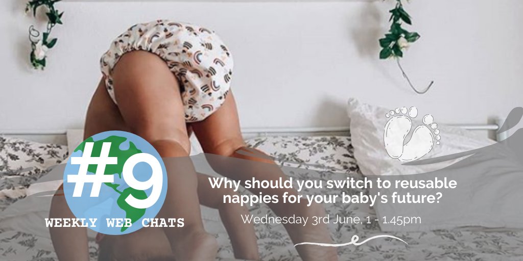 SustainableMert's tweet photo. Thinking about switching to #ReusableNappies? Want to know more about the options available & why reusables are good for the planet & your baby's future? 🌎
🎙️ Join our next #WeeklyWebChat to learn more about all things reusable nappy related!
Register: https://t.co/mC2KheIqHU https://t.co/3hljhjeKLo