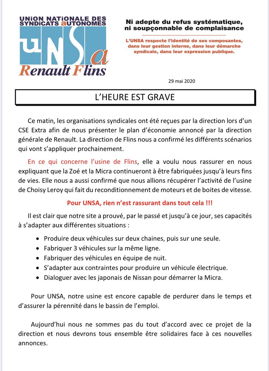 Pestelle_C's tweet photo. La Fédération UNSA UFIC soutien et soutiendra les sections de l’UNSA chez Renault. Garder le savoir faire et maintenir les compétences pour sauver les emploies! un incontournable pour l’UNSA UFIC! @UNSAIndustrie @ElsaRegent @LaurentEscure @UNSA_officiel @unsarenaultf https://t.co/aYMTEuTHqu
