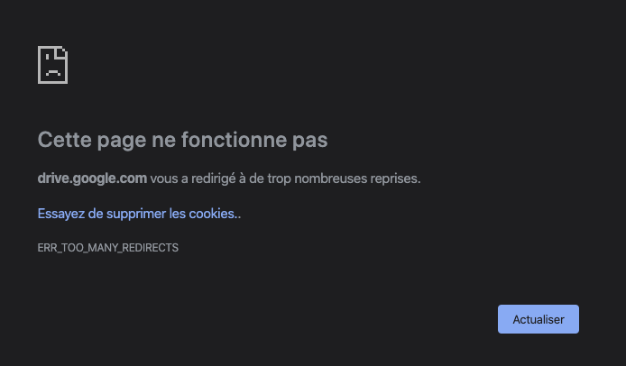 davaxi's tweet photo. Je ne sais pas ce qu'il se passe depuis plusieurs jours avec @googledrive mais il bug complètement sur l'accès en multi-compte. Même en navigation privée je me prend ça ...

Unique moyen d'accéder au Drive : Application Mobile ou Navigation privée  limité à 1 compte. #WTF https://t.co/8ytDqHb9mh