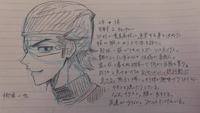 御幸一也の生態について描いてしまった 