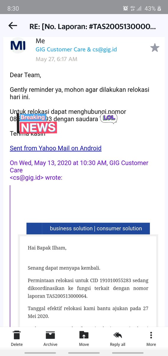 mochielhamm's tweet photo. Email terakhir buat reminder pun ga di gubris https://t.co/QJVC5yi9Zq
