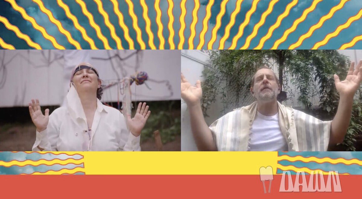 reboot's tweet photo. Closing out the night and welcoming the day with Jill Soloway and Rabbi Amichai Lau-Lavie #Amtlai #DAWN2020 https://t.co/o5AFQbLrZD