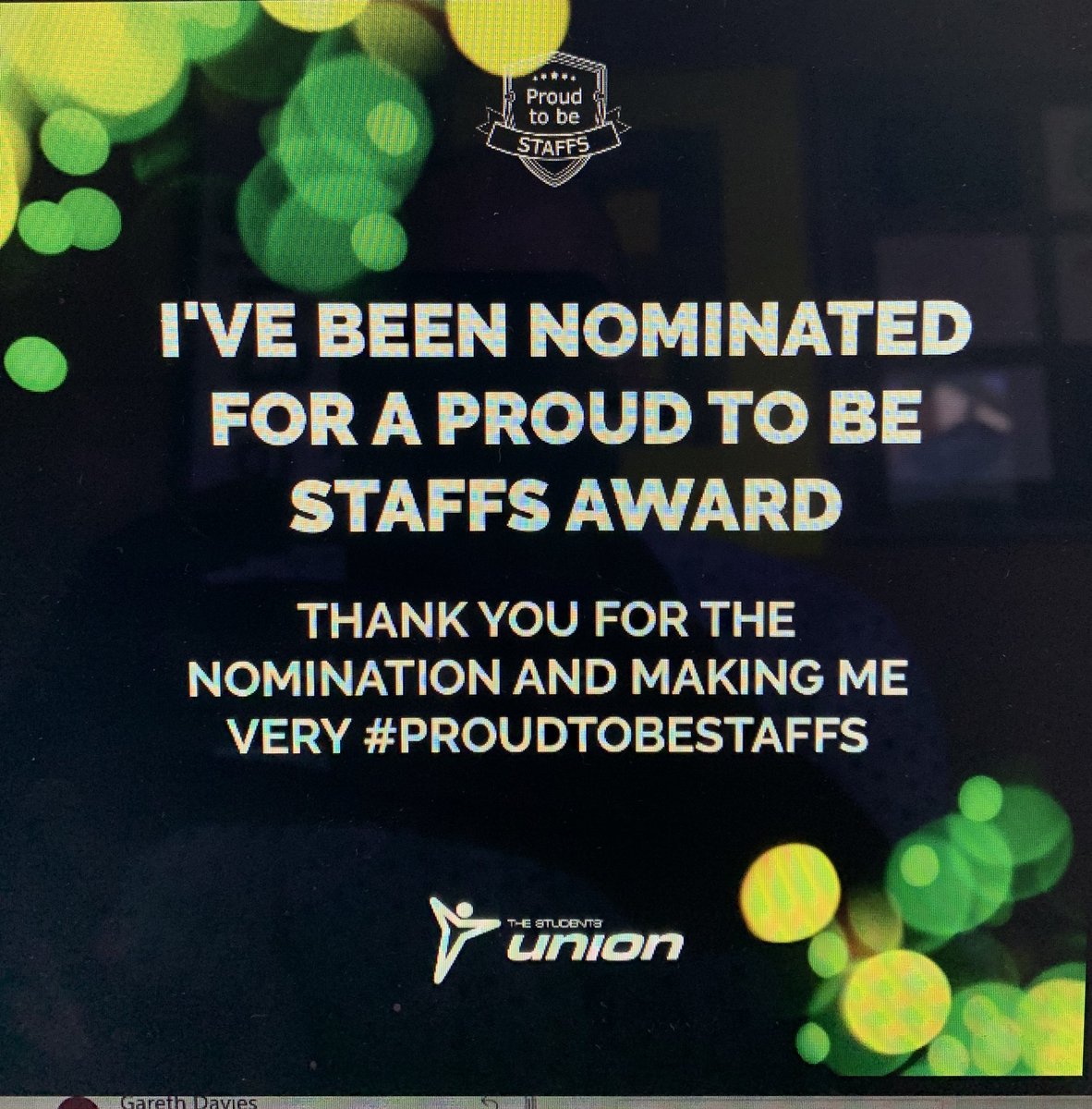 birdysong's tweet photo. Pleased as punch to be nominated for this Student Union award by some of our wonderful Graphics students. Many thanks from all the teaching team. #proudtobestaffs 
@staffsuni_cae #ProudtobeStaffs https://t.co/T6dei3U9ed