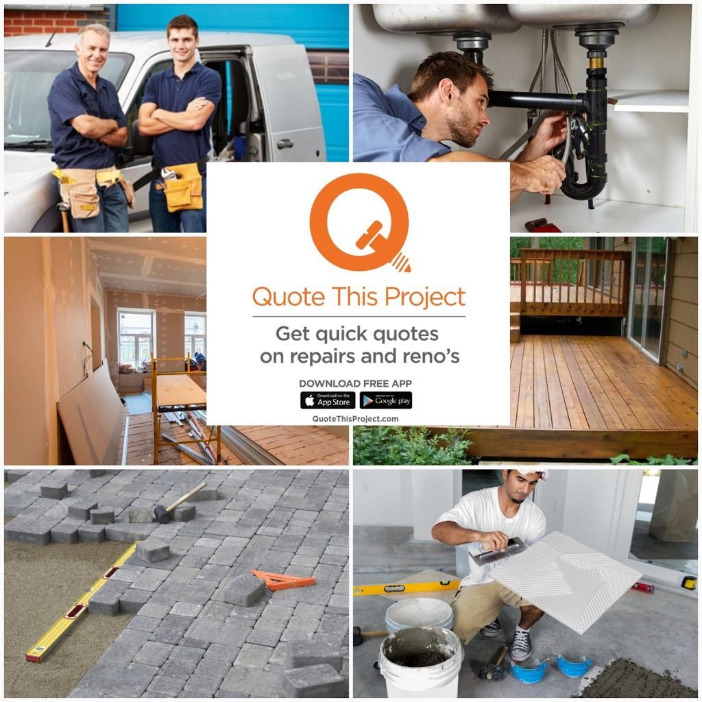 quotethisprojuk's tweet photo. #QuoteThisProject offers multiple #contractors to help #homeowners with their #projects. Too many to count! Download the #app, post photos of the #projects you want to complete, and get quotes in minutes! https://t.co/z2dPG4fWWI

#homeimprovement #design https://t.co/DU6Jf4jzjL