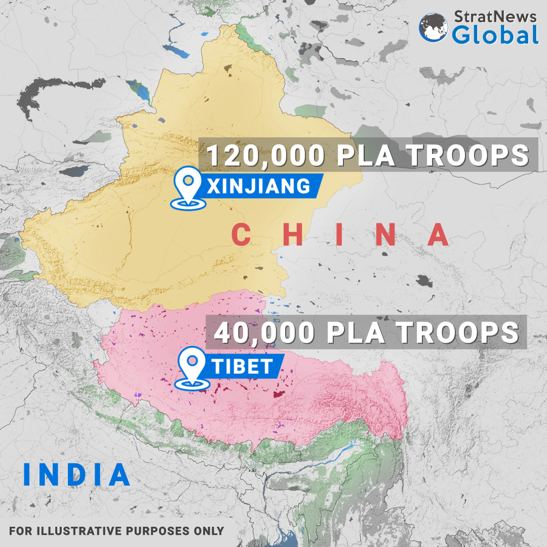 Looking at land forces, they say that India fields around 225,000 personnel spread over northern, central and eastern commands. It includes a T-72 tank brigade in Ladakh and a Brahmos missile regiment in Arunachal Pradesh.