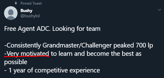 -Very motivated to learn and become the best as possible.