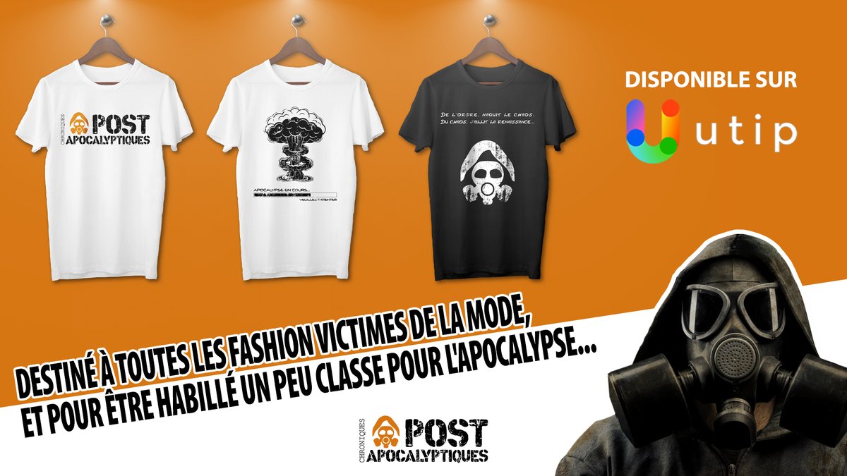 PostChroniques's tweet photo. Soutenez gratuitement la chaîne avec quelques pubs ou un don en allant sur mon #utip ça fait toujours plaisir !

Et pour être habillé un peu classe pour l'apocalypse... Il y a aussi le shop avec des prix tout doux !

➡️ https://t.co/AlnsEQfVYr
➡️ https://t.co/E3B5qQNLQS https://t.co/c5TYO1ncv5