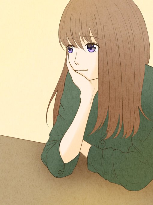 頬杖のtwitterイラスト検索結果 古い順