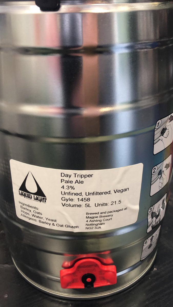 hopologybeer's tweet photo. We’re open till 4pm and @LiquidLightBrew is back on the menu #withthelightsout #neipa and mini kegs #daytripper @nottmcraftbeer @NCBFestival @hoppytweets @WestBWay https://t.co/eCRjAgRnal