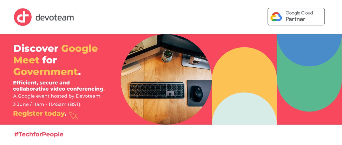 Do you have the right video conferencing solution for your government organisation? Join this <a href="/Google/">Google</a> event, hosted by <a href="/DevoteamUK/">DevoteamUK</a> and discover the features that make Google Meet the choice for over 2 billion people world wide. Register here:  bit.ly/3eumjIL