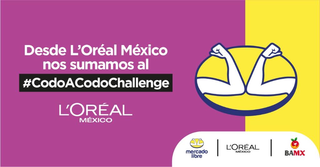 lorealmexico's tweet photo. Nos unimos a #CodoACodoChallenge 💪🏽 con @ML_Mexico, hemos donado 4 mil productos de cuidado la piel y de higiene personal a #BancosDeAlimentos 👏🏼 #LaBellezaDeEstarJuntos https://t.co/MHWfWEhjfY