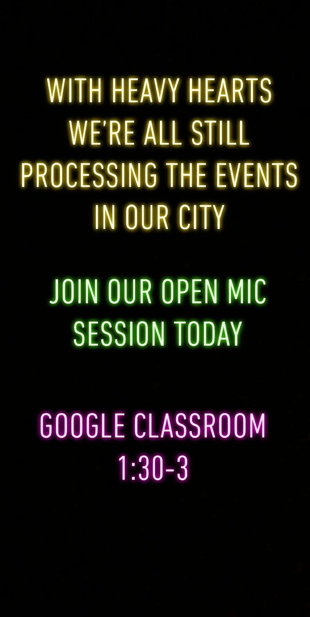 Kings and Queens if you need a space to process what’s occurring in our city without judgment, attend our open mic session today.  All the coaches and OBSA team will be in attendance. Spread the word! 

#knowledgeisking #knowledgeisqueen
#mentalwellness
#OBSA