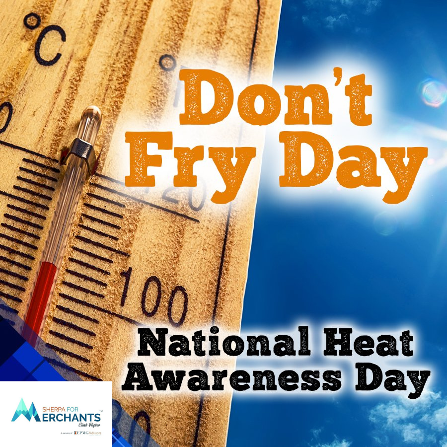 SherpaMerchants's tweet photo. Drink more water than usual, and don't wait until you're thirsty⁠
⁠
⁠#merchantservices #creditcardprocessing #smallbusiness ⁠
#merchantaccount #creditcard #ecommerce ⁠
#paymentprocessing #merchantprocessing ⁠
#merchant #nationalheatawarenessday https://t.co/2mofRUhsyc