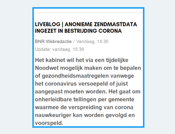 RichardLamb's tweet photo. '#Anonieme #Data' bestaat in feite niet: er is altijd een #Tijdstip plus #Locatie waarop data gekoppeld kan worden aan de #Afzender. Dat is nodig om de betrouwbaarheid van de data te kunnen controleren. #Noodwet #CoronaVirus
Wij noemen dit het #Dilemma van #TransPrivacy... https://t.co/pGrIYE1q1B