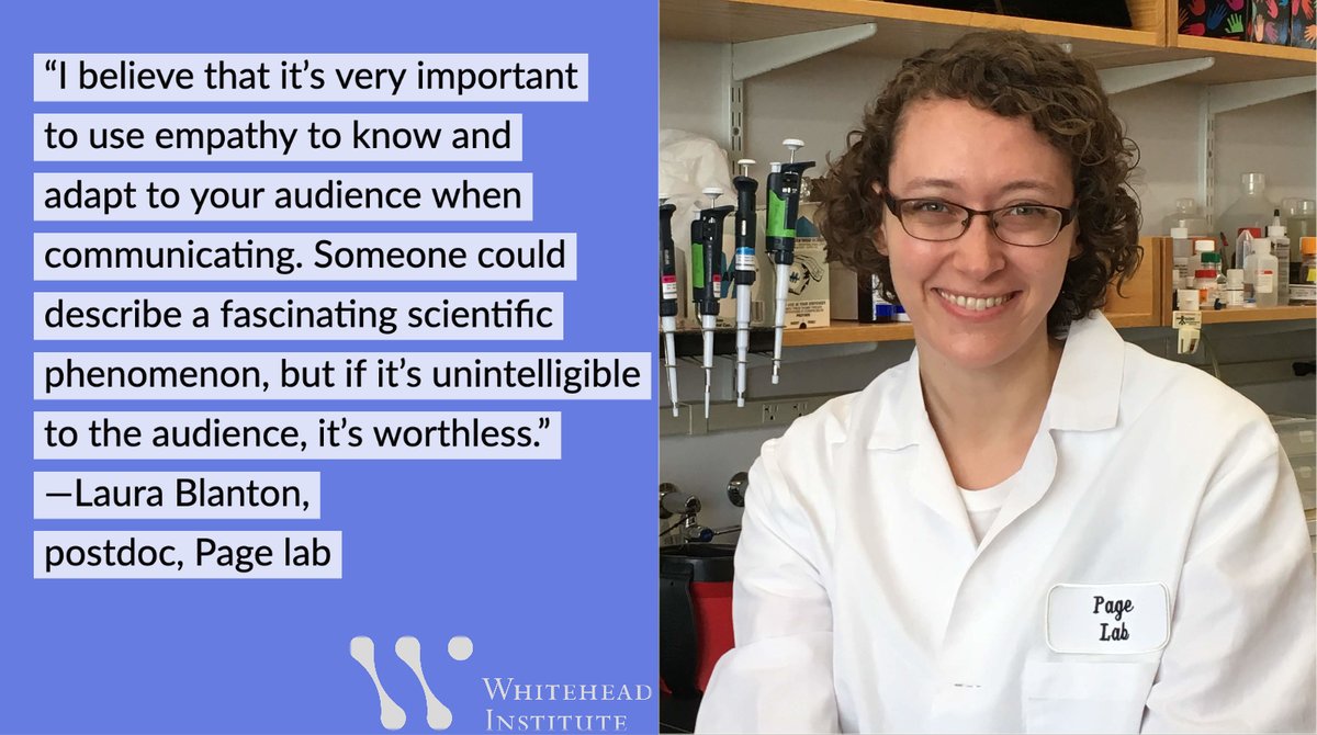 Meet Page lab postdoc Laura Blanton @lvanaren, who investigates sex differences in the immune system. Read the Q&A: ow.ly/PX4G50zTBc5 
#WhiteheadPostdocProfiles