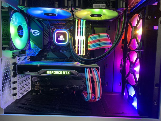 My main gaming pc is finally complete. Everything installed by me 😊. Yes, those are trans flag colored<a href="/tag/blackopscoldwar"class="tags"><span>#blackopscoldwar</span></a>