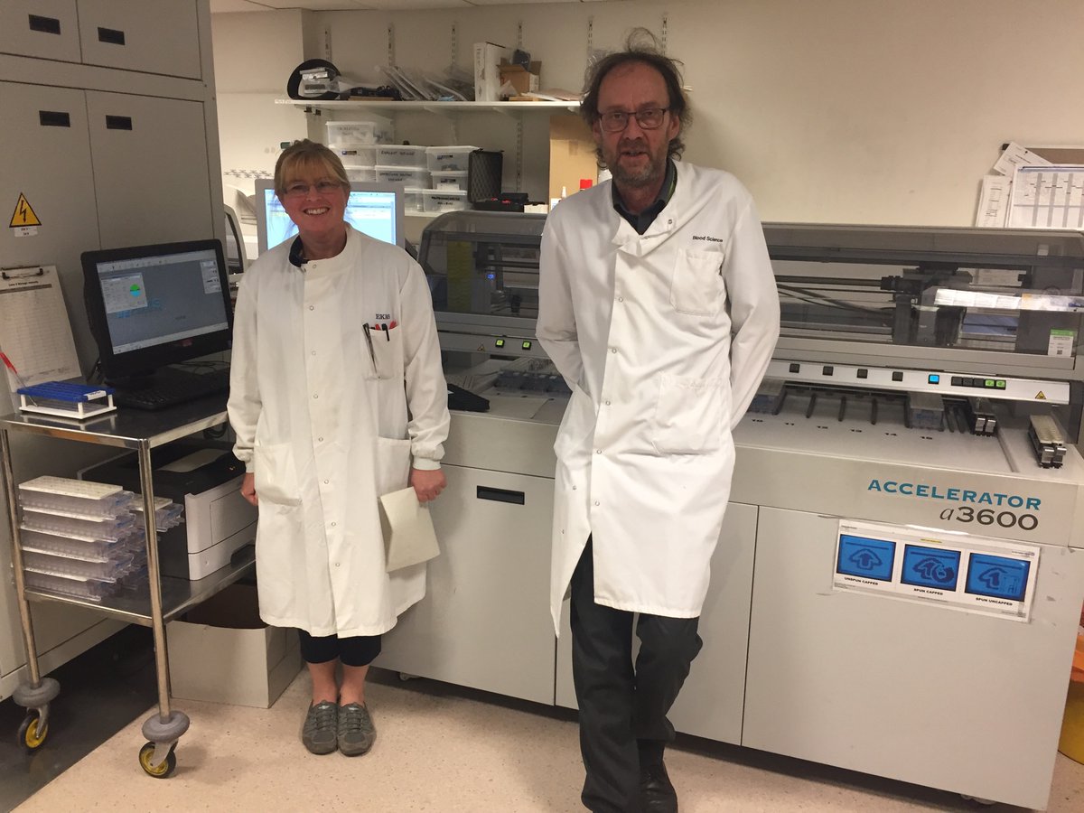 EKHUFTPathology's tweet photo. Pathology @EKHUFT are pleased to roll out COVID-19 antibody testing today. Great teamwork from microbiology and biochemistry implementing the test so rapidly. 👏🏻 @NHSEngland @IBMScience @RCPath #antibodytest #teamwork https://t.co/IM2OitTAns