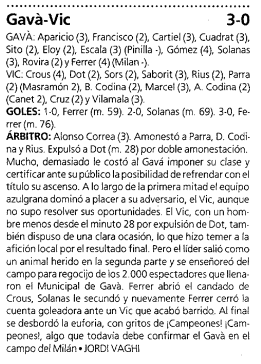 havokcfgava's tweet photo. Tal dia com avui de 1994 el #Gavà aconseguia l'ASCENS a #3div5 guanyant per 3-0 (Ferrer -2-, @solanasJordi) a Can Tintorer la @UEVic_ ! https://t.co/iiTRXvQOBv