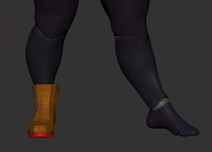 Zbrush ã®ã£ã³å WIP
ããŒãã®å¶äœã«çæãããã©ãéŽã£ãŠãã£ã®ã¥ã¢ã®é 圢ã§ãã£ã¡ã倧äºãããªãã§ããªãèŠåŽãããã
ããããã¬ã€ãªåœ¢ãšã©ã€ã³ã§äœããªããšå
šäœã®ã¯ãªãªãã£ãäžæ°ã«èœã¡ãæ°ãããã
çŠããããã£ãããããã