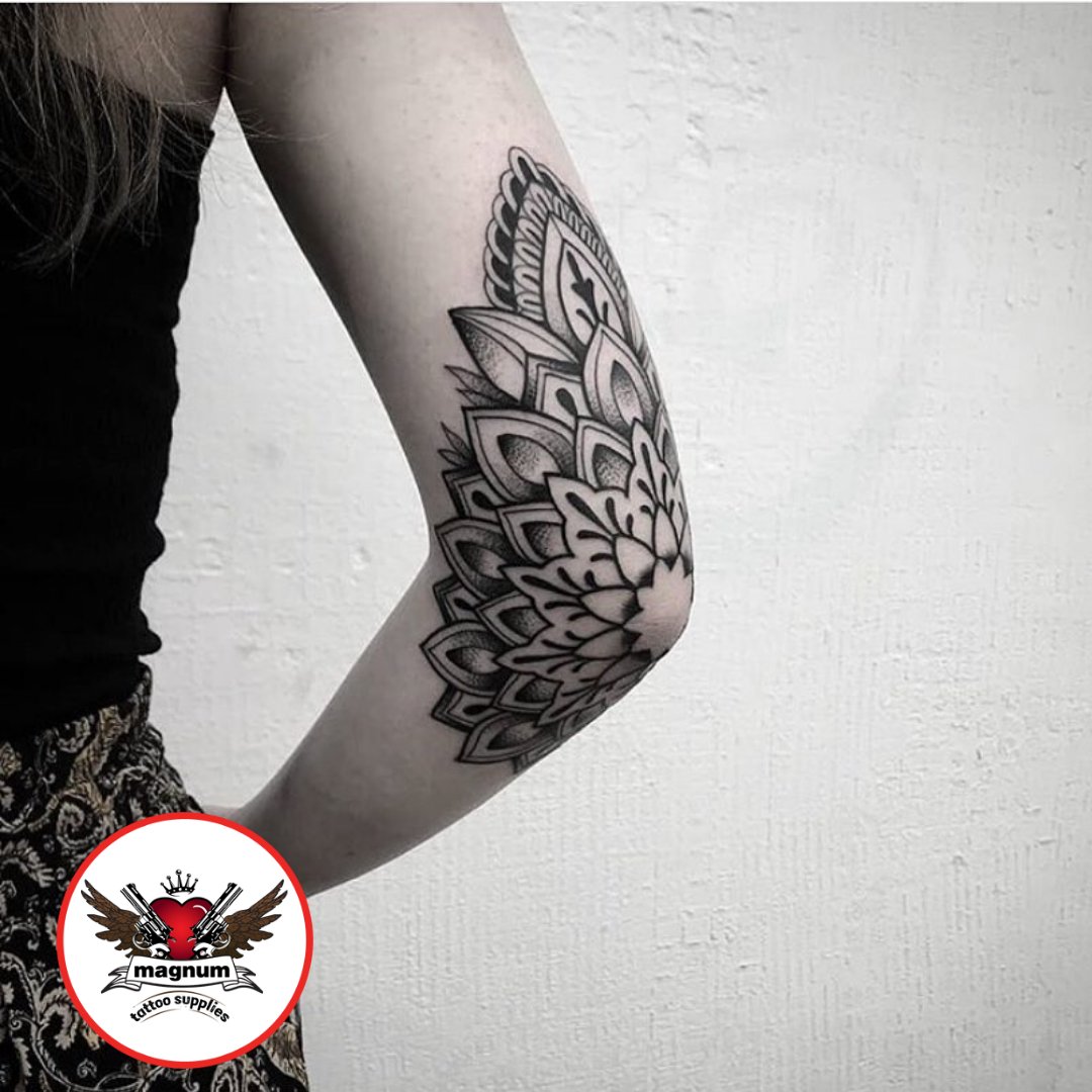 MagnumTattooSupplies on Twitter "Cool elbow mandala tattoo done using