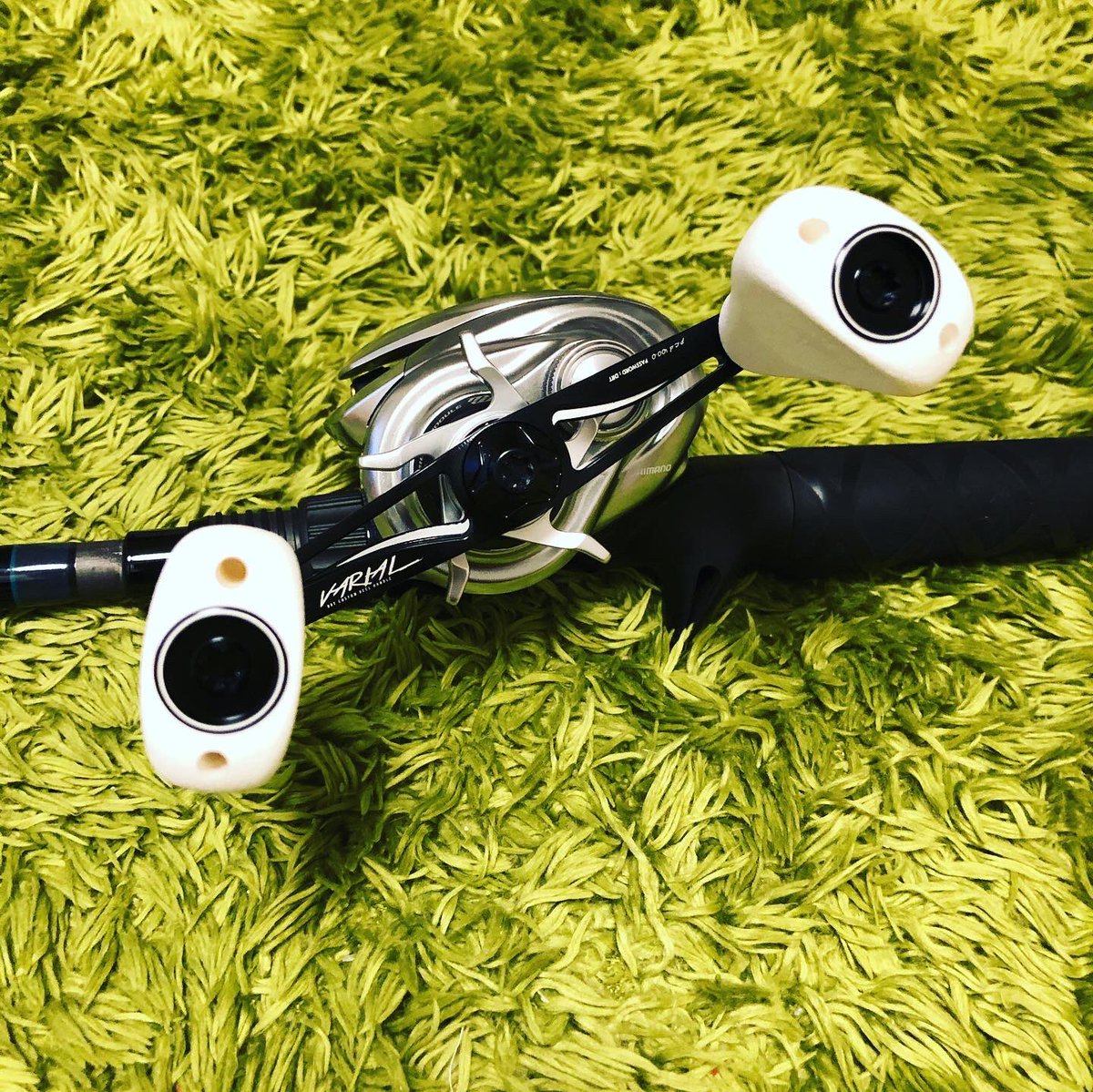 VARIAL KNOB FLAT ホワイト カスタムハンドルノブ バリアル ホワイトフラットノブ付 DRTカスタムハンドル「VARIAL」の