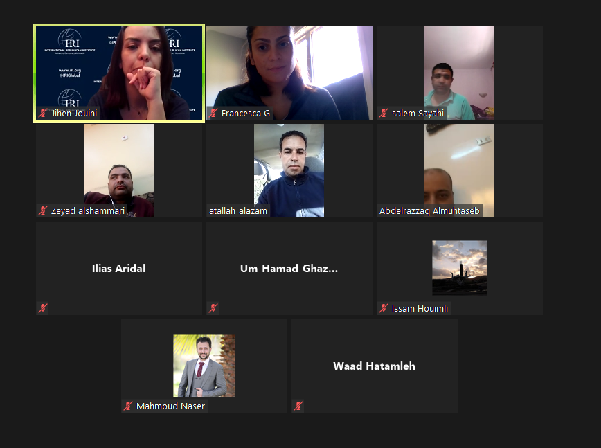 FrancescaGortz's tweet photo. So excited to be part of #MERCI 's 2nd #SocialHour to discuss how #COVID19Pandemic has impacted youth and women across the #MENA region with our partners in #Tunisia and #Jordan @USMEPI @IRIglobal https://t.co/zLb0jxPtYw