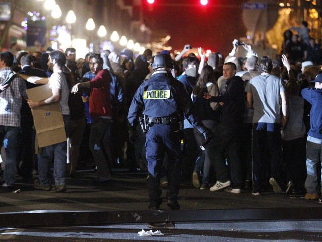 This riot cause $190,000 worth of property damages which include destroying the local news satellite van, uprooting street signs and lamps and of course attacking the police. The thugs also looted the fucking streets.