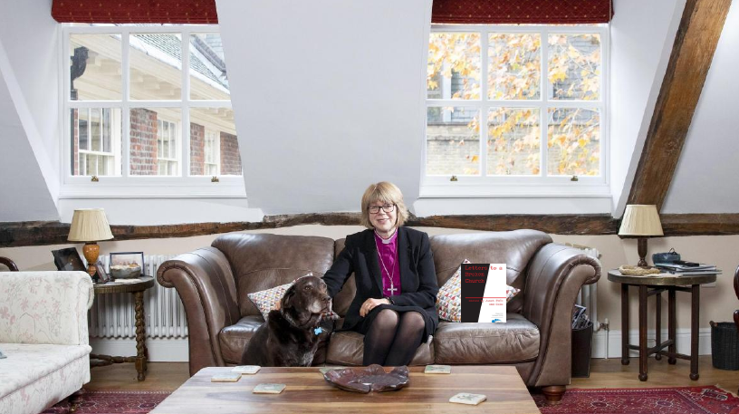 Here it is next to the Bishop of London  @bishopSarahM perhaps next time the bishop does some zoomingHope it doesn't get chewed by the dog