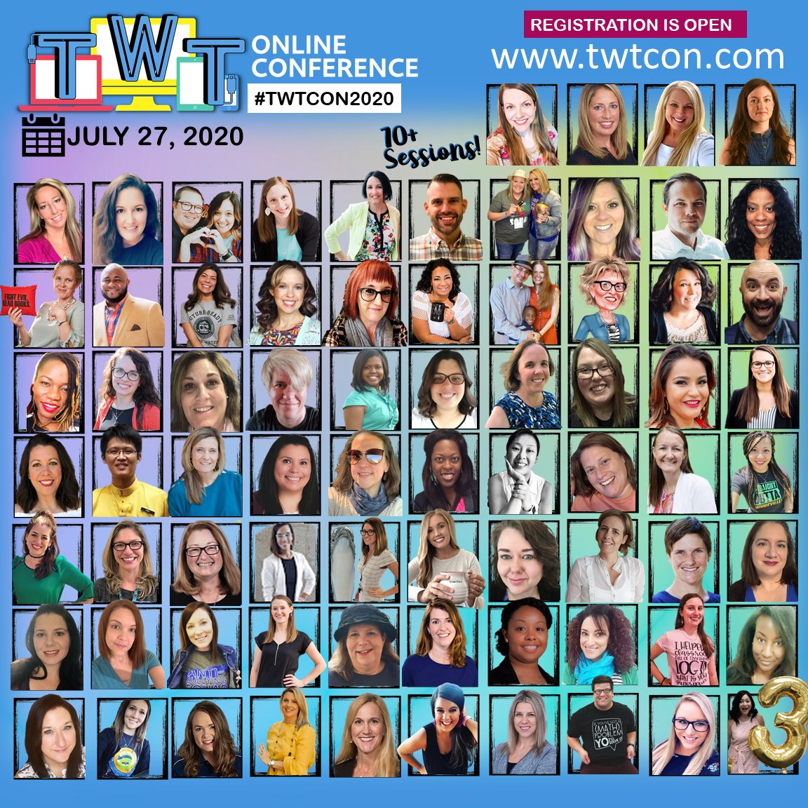 So excited to present at @TWTConference again this year! 🙌 I'll be sharing how I use Google Slides to create my weekly tech-y newsletters📰. Check out 🤩the amazing line-up of presenters ⬇️. Registration is now open teachwithtechconference.com. #BPSLearns #MTEdchat #1stChat 🏖️😎☀️