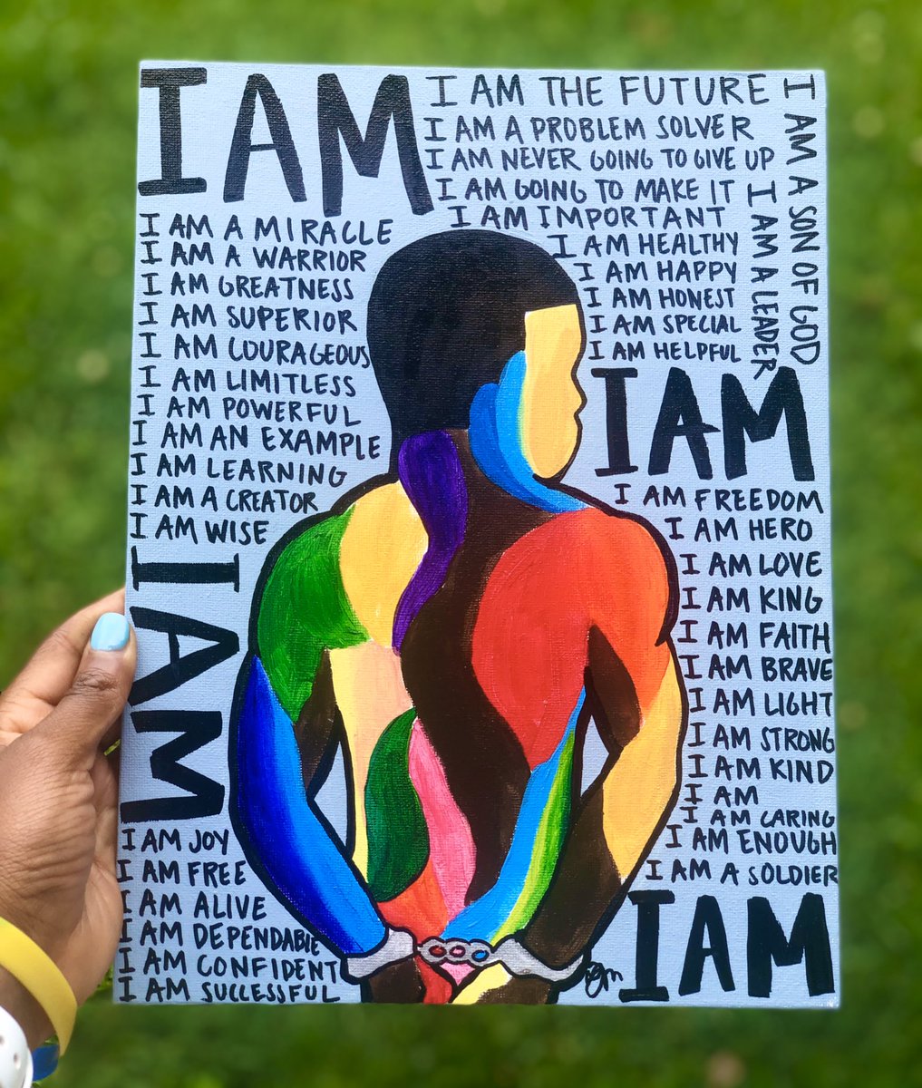 Darneshajmoore's tweet photo. Its Frustrating to See Our People Constantly Fall Victim to the System. I created This peace to replaces all the negativity, stereotypes & name shaming our People Receive. My Goal was to Change A Negative into a Positive & Turn Pain into Purpose๐๐พ๐ #RT #DM2Order https://t.co/JbyZJVluDk