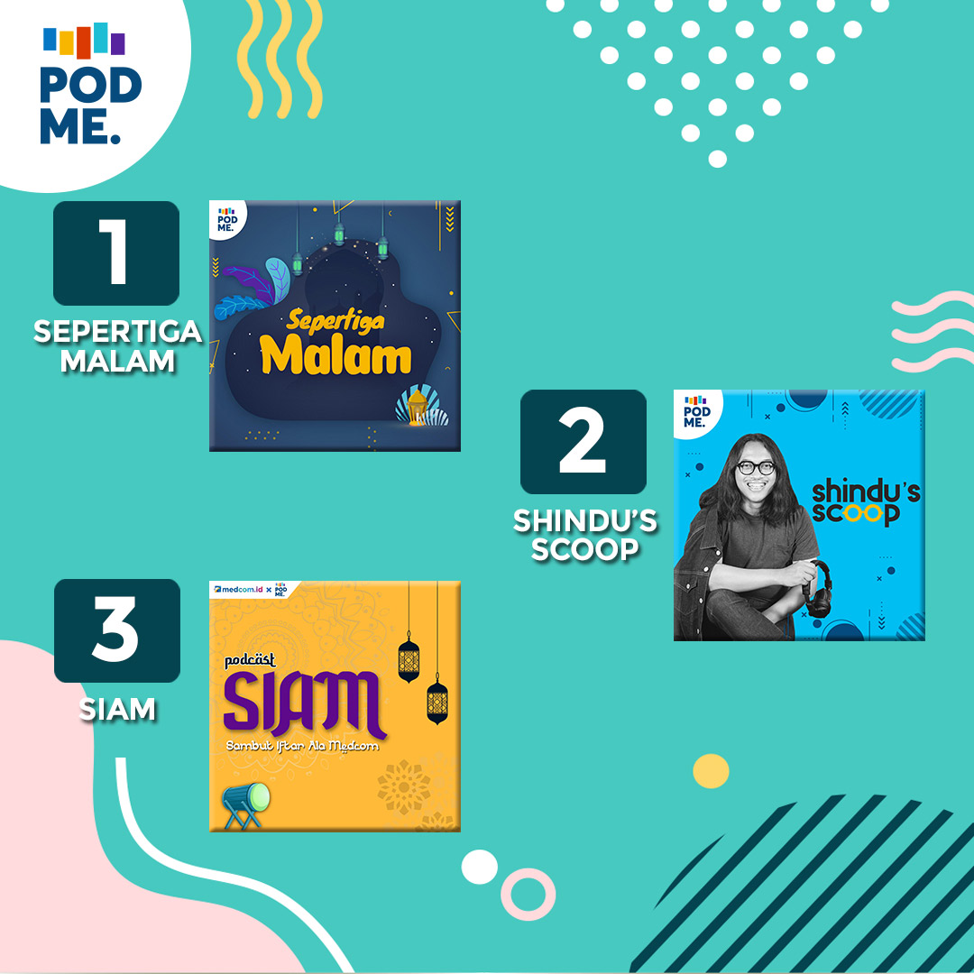 podmeid's tweet photo. Halo-halo podme friends gimana kabarnya? Semoga tetap sehat ya. Selama bulan Mei ini mimin akan share Top Ten Podcast yang sering didengarkan di aplikasi podme nih.

Nah, podcast-podcast ini rekomendasi banget pastinya buat kamu dengerin. 

#Podme #RechargeandRelax https://t.co/7M77zfIDjZ