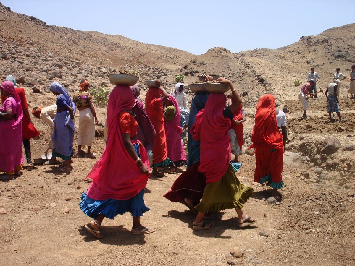 2/9 … often led by women, who make up a majority of NREGA workers.